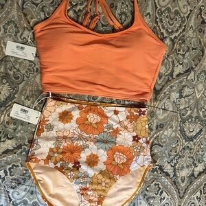 NWT high waisted bikini set